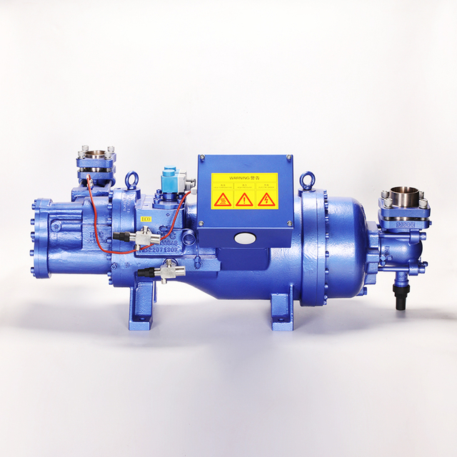 Compresor de tornillo semihermético de doble etapa
