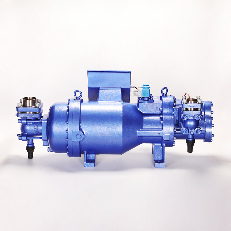 Compresor de tornillo semihermético de doble etapa